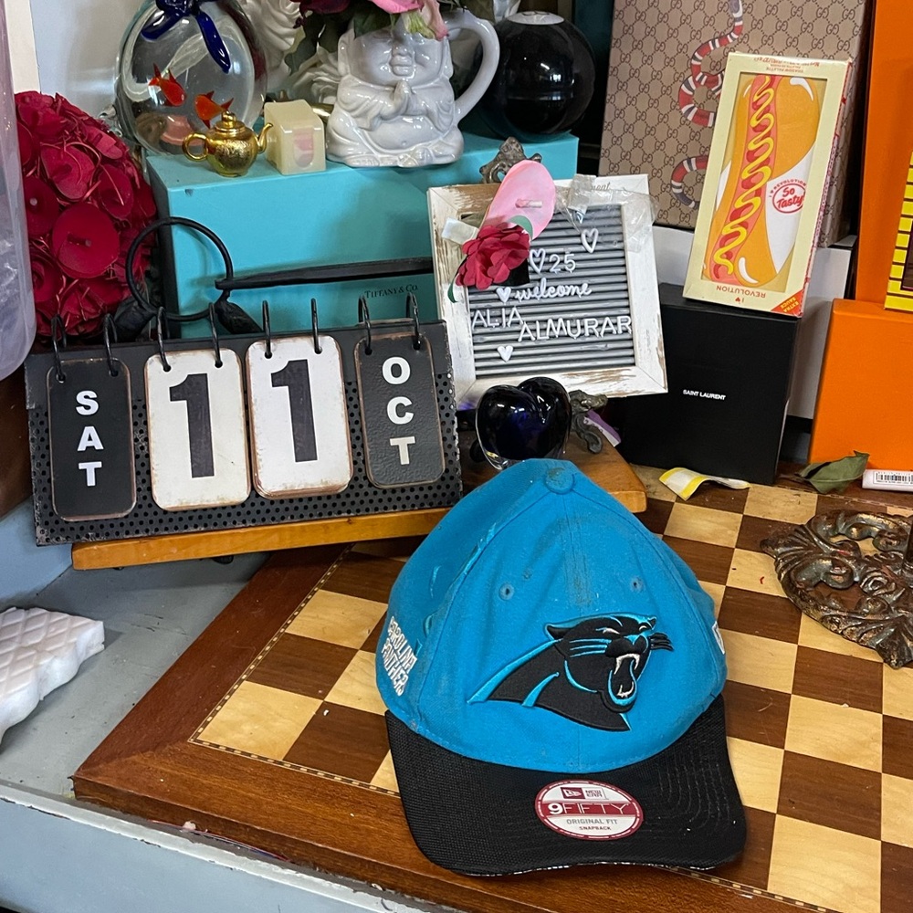 Carolina Panthers Hat New Era 9Fifty NFL Snapback Cap Blue Black